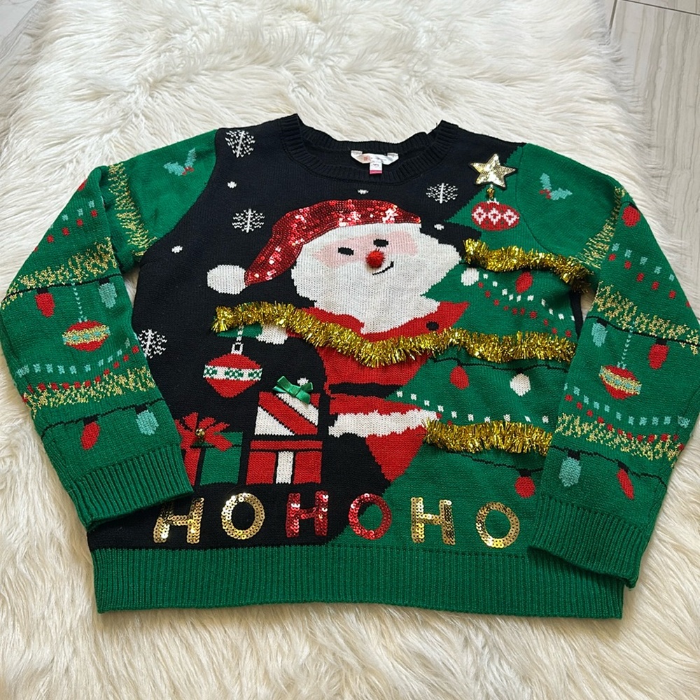 No Boundaries Junior's Christmas Sweater size XL